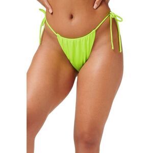 Good American Always Fits Tiny Ties Bikini Bottom in Electric Lime Size 2 / M